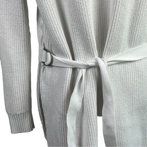 Athleta West End Tunic Sweater Slit side belt White/Ivory Size S - Picture 11 of 14